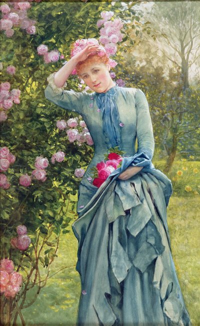 Rosen pflücken, ca. 1880 von Edward Killingworth Johnson